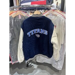Vintage Logo Athletic Game Day Tennessee Titans NFL Bomber Varsity Jacket 2XL